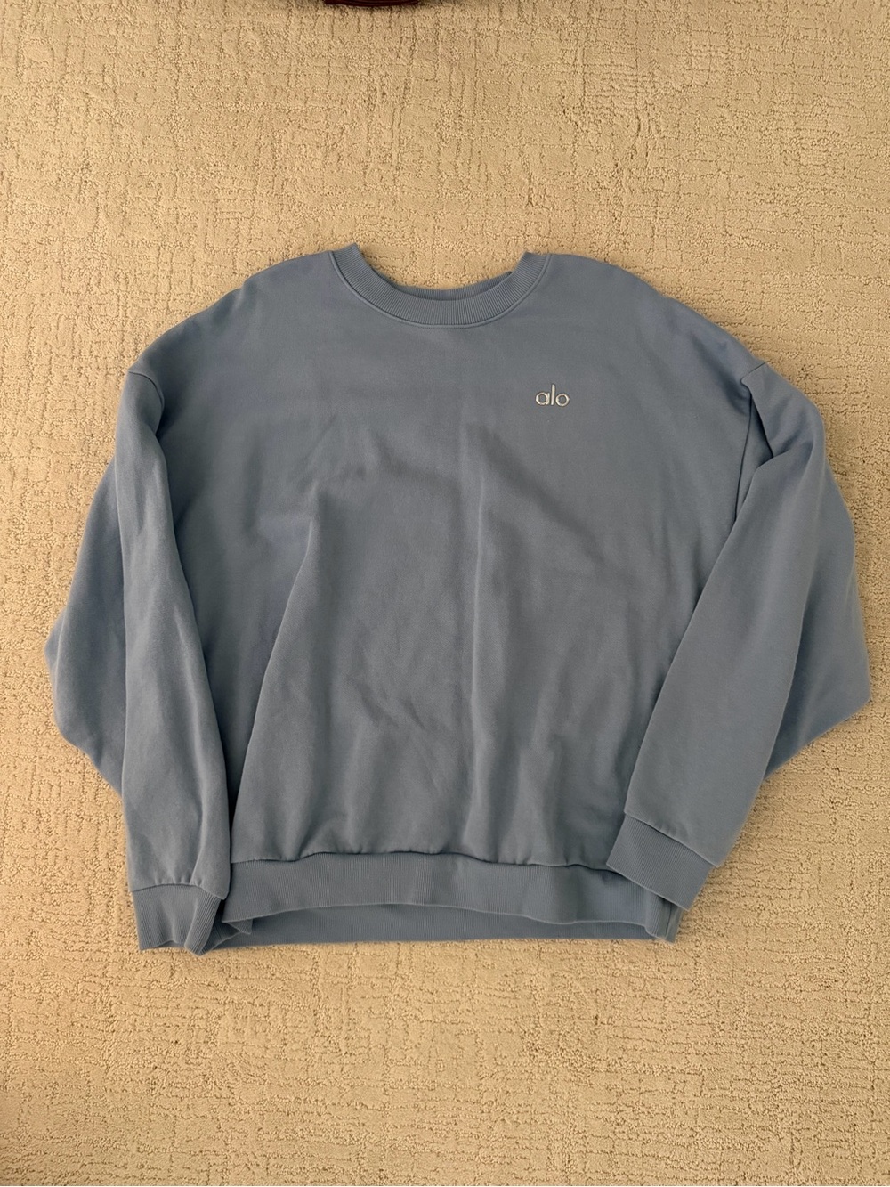 Celestial Blue Alo Accolade Crew Neck Pullover